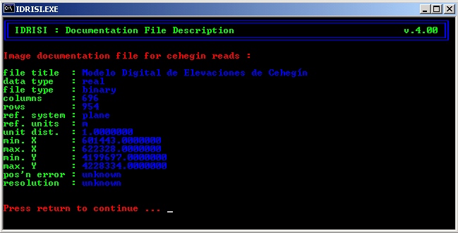 Descripci&oacute;n del fichero CEHEGIN