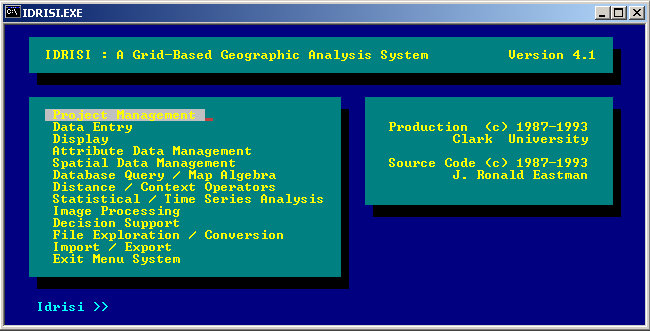 Presentaci&oacute;n IDRDISI